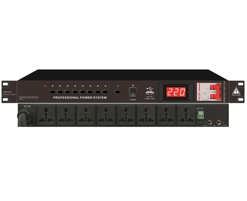 MS830 带空气开关电源时序器